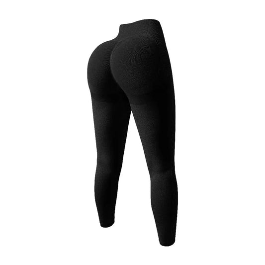 Women Seamless High Waist Yoga Leggings Slim Knit Tights Stretchy Butt Liftting Gym Pants Workout Running Solid Sports Leggings