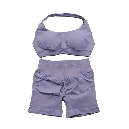 Dfyoga two pieces yoga outfits clothing pants set woman Halter Top sports leggings pant Gym workout sets pilates clothes