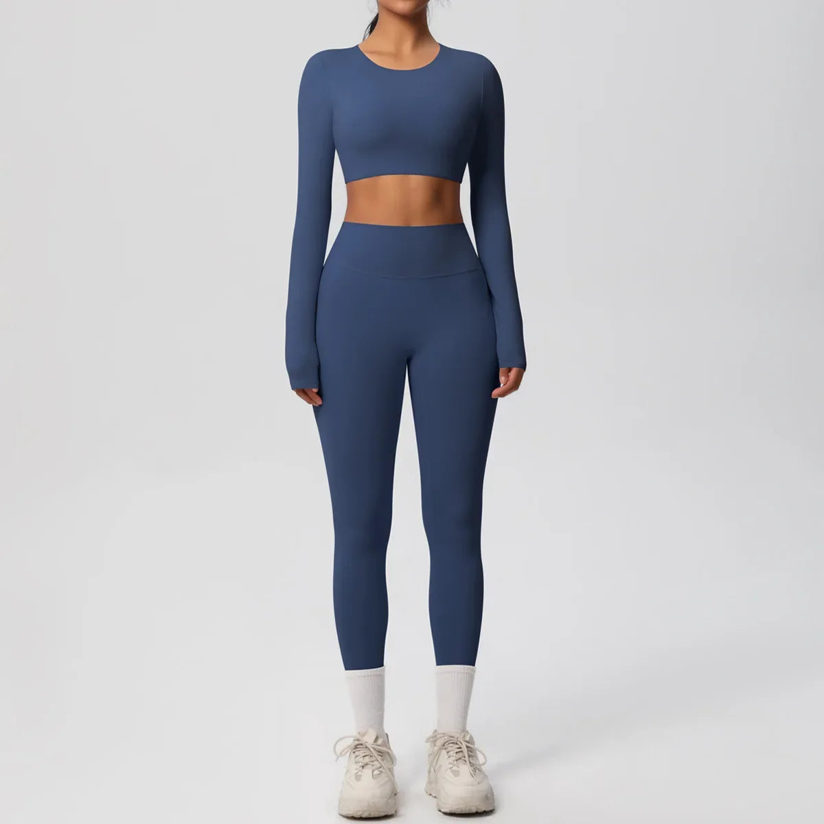 Yoga Suit Women Leggings with Pocketed Quick-Drying Gym Set Women Tracksuit Running Workout Short Sleeves Sports Yoga Clothing