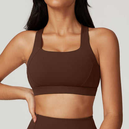 Ctenkevet Women's Shockproof Sport Bra Gym Yoga Tank Top Beautiful Back Crop Push up Vest Breathable for Runningthable Vest
