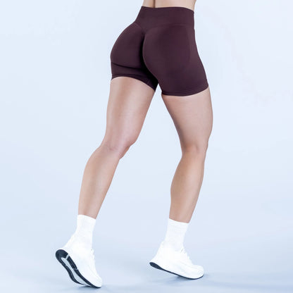 ENYFD yoga sports shorts women's impact seamless low waist tight shorts sports leggings motorcycle pants sports fitness clothing