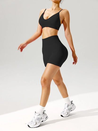 2 pcs/set Women Sports Bra Shorts Legging Set Sportswear Woman Gym Yoga Clothes Seamless Sexy Workout Outfit Women's Tracksuit