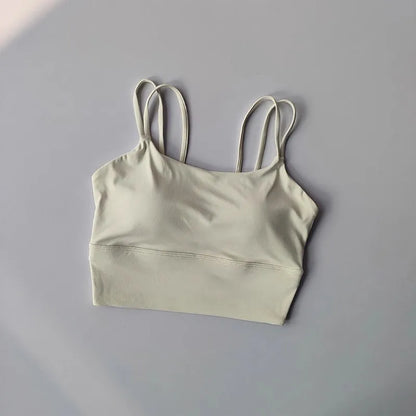 Seamless Sports Bra for Women, Breathable Fitness Crop Top, Beautiful Back Push Up Underwear, Slim Elastic Vest, Yoga Tank Bra