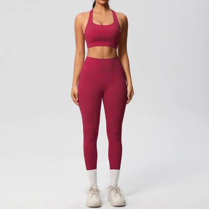 2 Pieces Sportswear Yoga Set Gym Sports Bra Leggings Clothes Sportswear Yoga Suits For Women Fitness Set Tracksuit