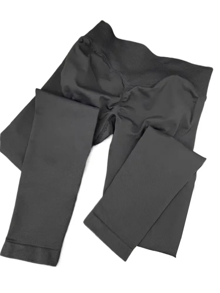 Impact Leggings High Stretch Seamless Low Rib Waist Scrunch Bum & Glute Contour Gym Running Leggings Women Tight Yoga Pants