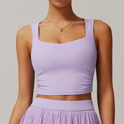 Breathable Sports Bra Anti-Sweat Fitness Top Women High Strength Yoga Bra Shockproof Crop Top Push Up Sport Bra Gym Workout Top