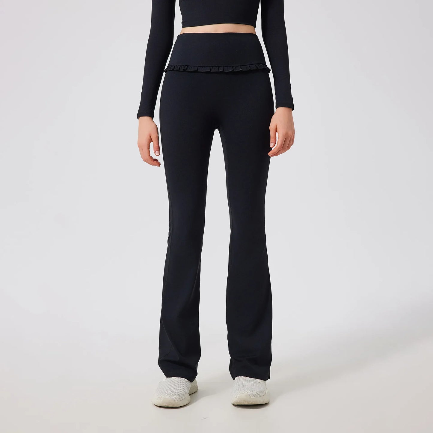 High Waist Gym Yoga Flare Wide Legging Woman Pant Running Girl Women Workout Tights Clothes Gym Fitness Active Bell Wear Bottom