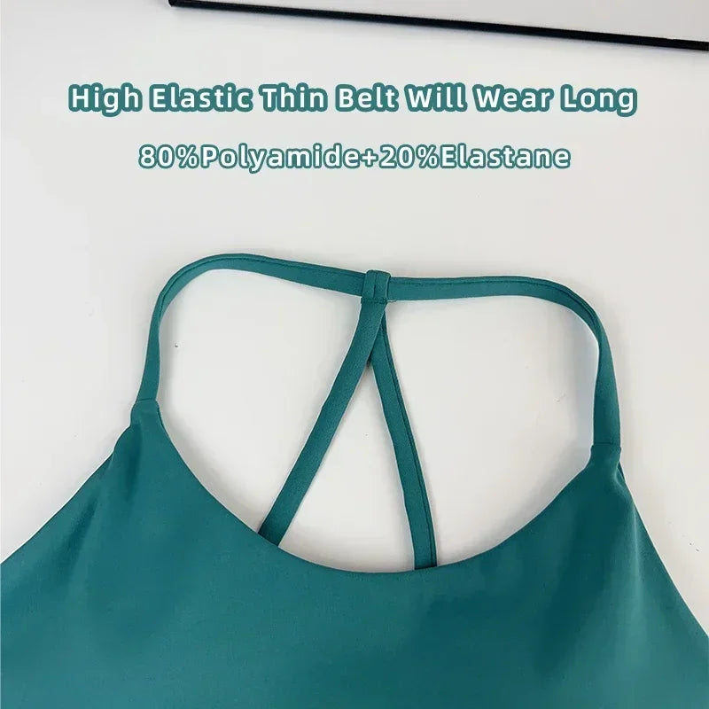 Women's Fitness Sports Bra Sexy Back Gym Crop Top Quick Drying Shockproof Pilates Running Yoga Tank Top👚👍️