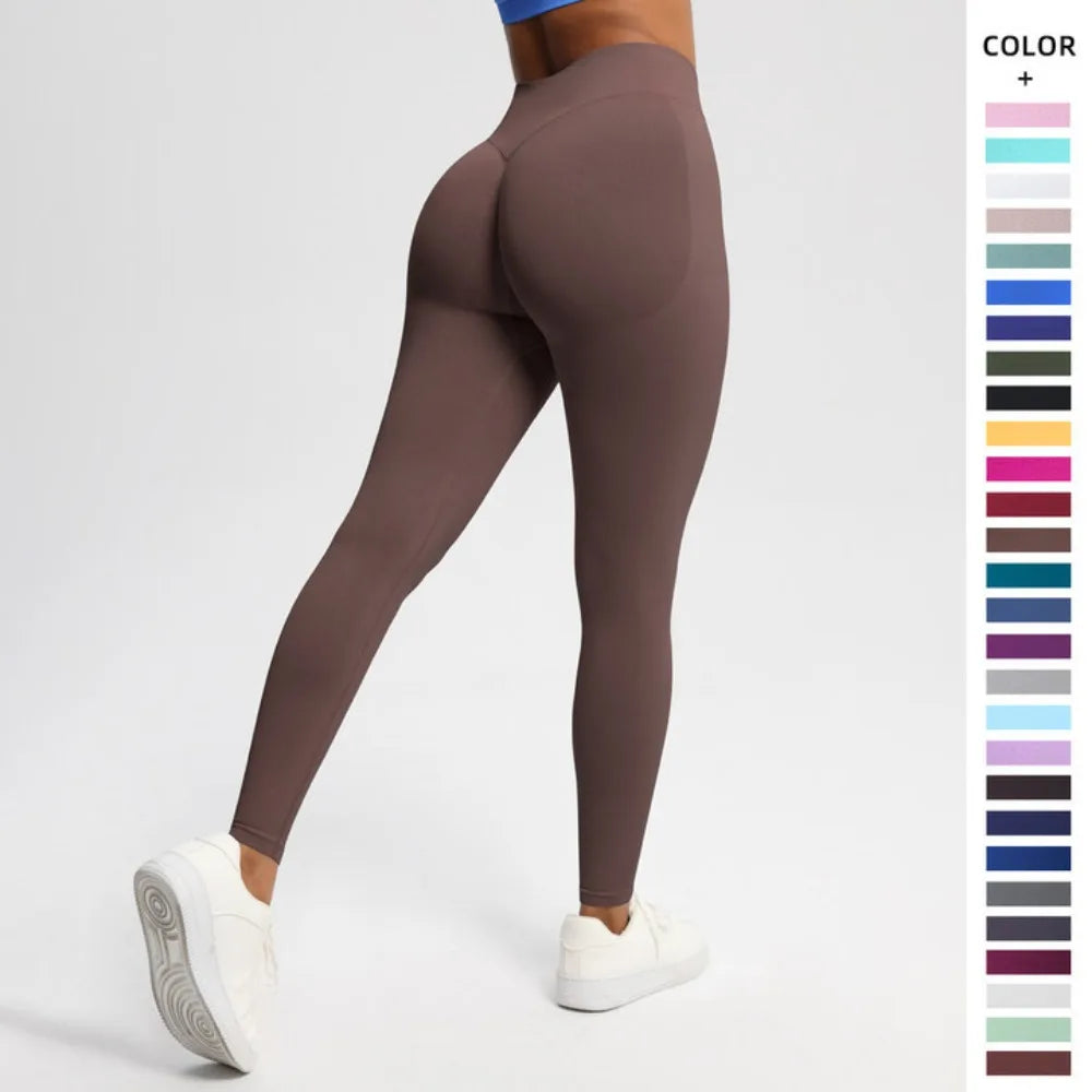 D-Impact Leggings Women Seamless Sports Yoga Pants Low Ribbed Band Gym Clothes Fitness Workout Wear Scrunch Bum Tights