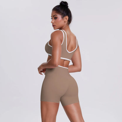 Soften Yoga Set 2PCS Sports Suit Women Gym Set Women Fitness Tracksuit Workout Suit Female Sportswear Quick-Drying Yoga Clothing