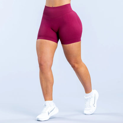 ENYFD yoga sports shorts women's impact seamless low waist tight shorts sports leggings motorcycle pants sports fitness clothing