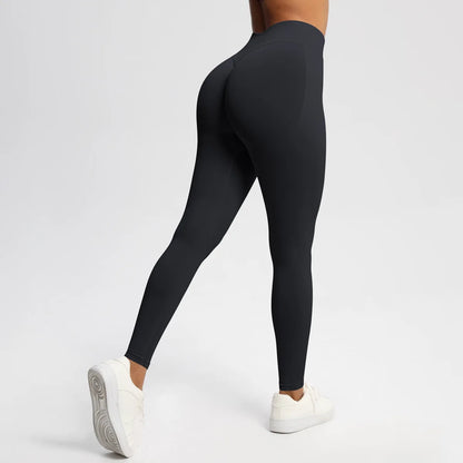 Seamless Yoga Pants Women Ribbed Low Waist Gym Leggings Hip Lifting Sports Tights Fitness Scrunch Bum Workout Yoga Leggings