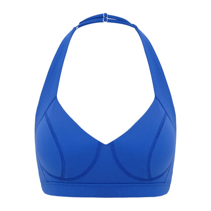 Womens High-Performance Sports Bra with Adjustable Halter And Pads Breathable Backless Vest Workouts Gym Yoga Athletic Tank Tops