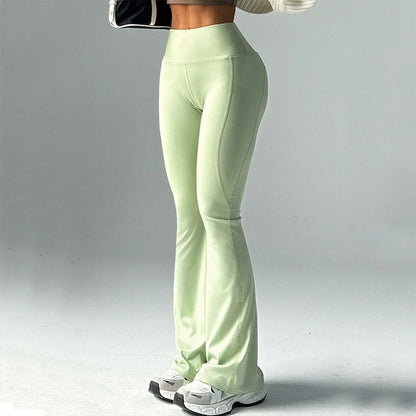 SVEIC Yoga Pants Flare Leggings Sports Fitness High Waisted Leggings Workout Tights Trousers Running Training Gym Woman Clothing