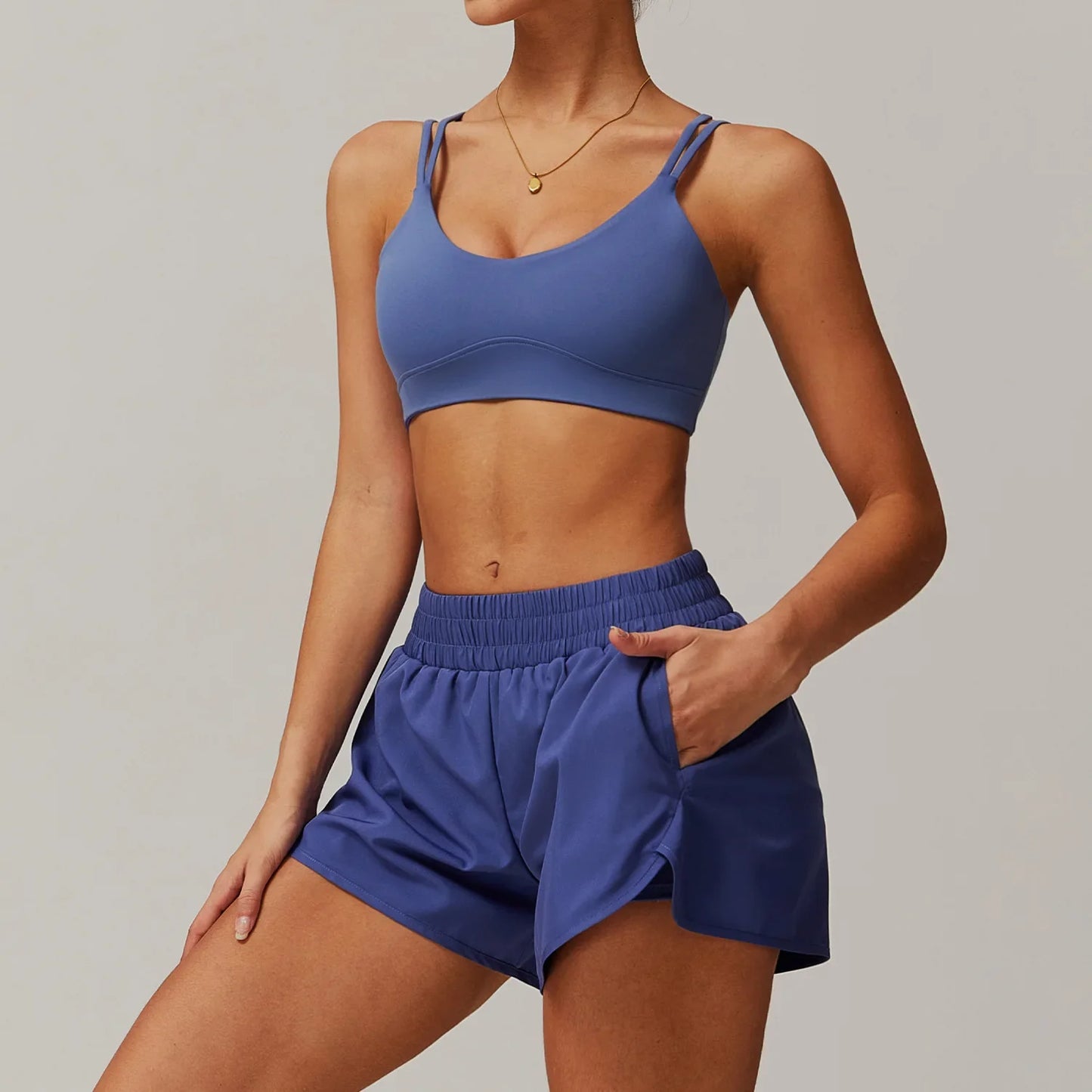 Yoga Set Gym Set Workout Clothes Matching Sets for Women Active Wear Fitness Jackets Outfits Tracksuit Seamless Leggings Shorts