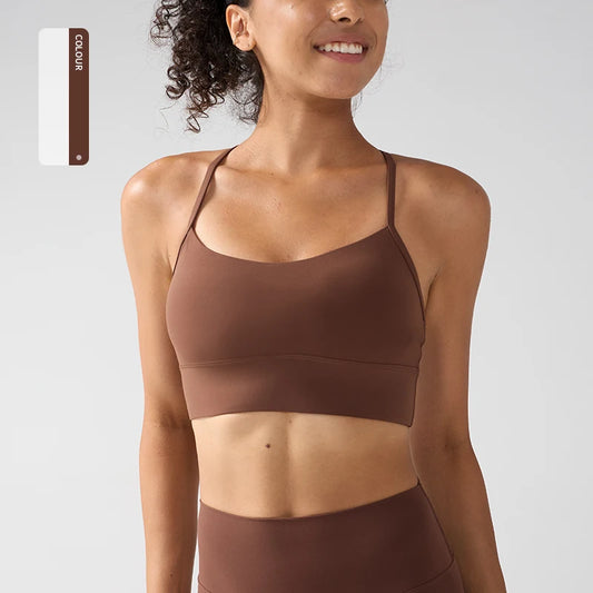 Women's Push-Up Sports Bra Y-Back Fitness Yoga Gym Crop Top Sexy Running Underwear Comfortable Breathable Fitness Top