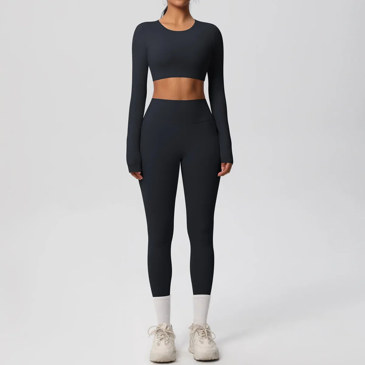 Yoga Suit Women Leggings with Pocketed Quick-Drying Gym Set Women Tracksuit Running Workout Short Sleeves Sports Yoga Clothing