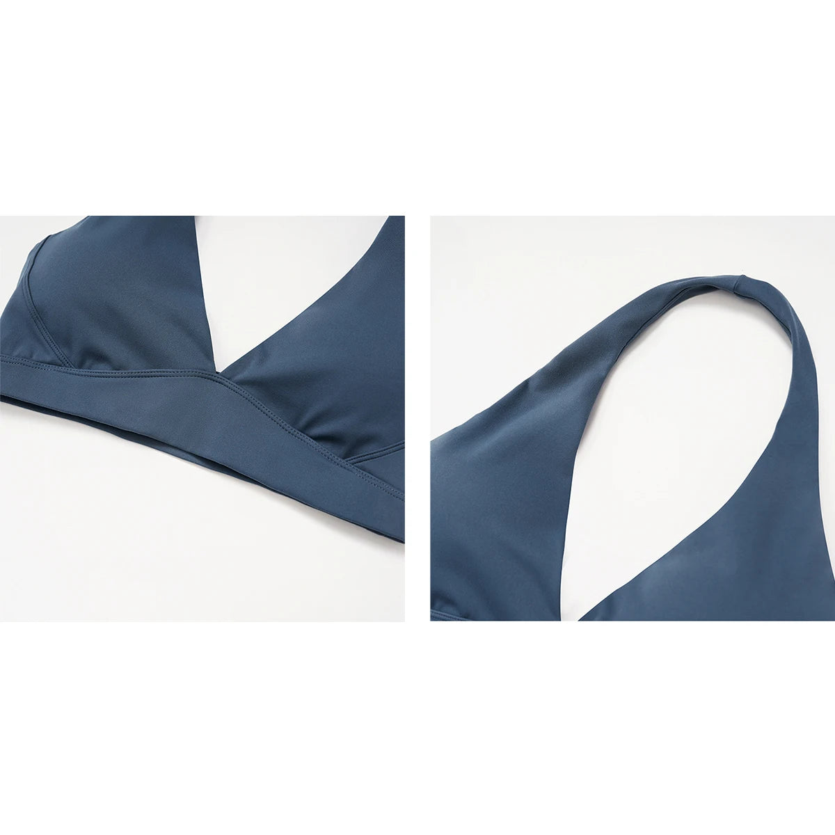 Women's Halter Neck Padded Sports Yoga Bra Female Shock Absorption Support Backless Top for Outdoor Running Gym Crop Top