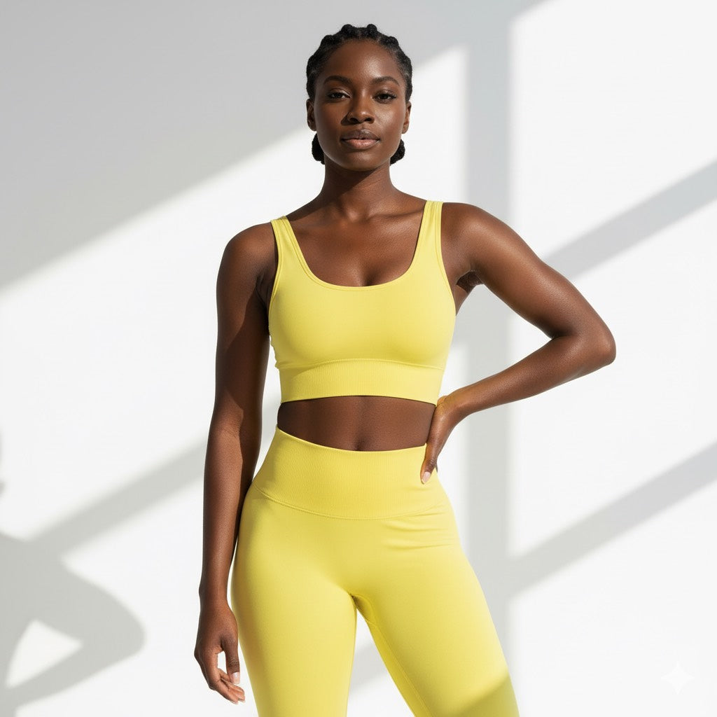 Naked-Feel Yoga Set Yoga Leggings Set Women Fitness Suit For Yoga Clothes High Waist Gym Sexy Sport Wear Outdoor Active Bras👚👚