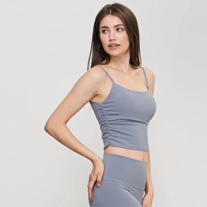 Women Sports Bras High Elastic Yoga Tops Padded Gym Jogging Sports Bra Skin-friendly Breathable Gym Vest Fitness Sport Crop Tops