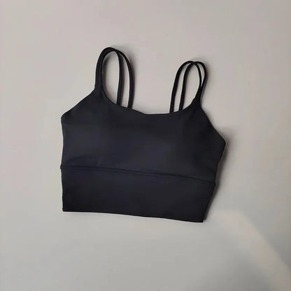 Seamless Sports Bra for Women, Breathable Fitness Crop Top, Beautiful Back Push Up Underwear, Slim Elastic Vest, Yoga Tank Bra