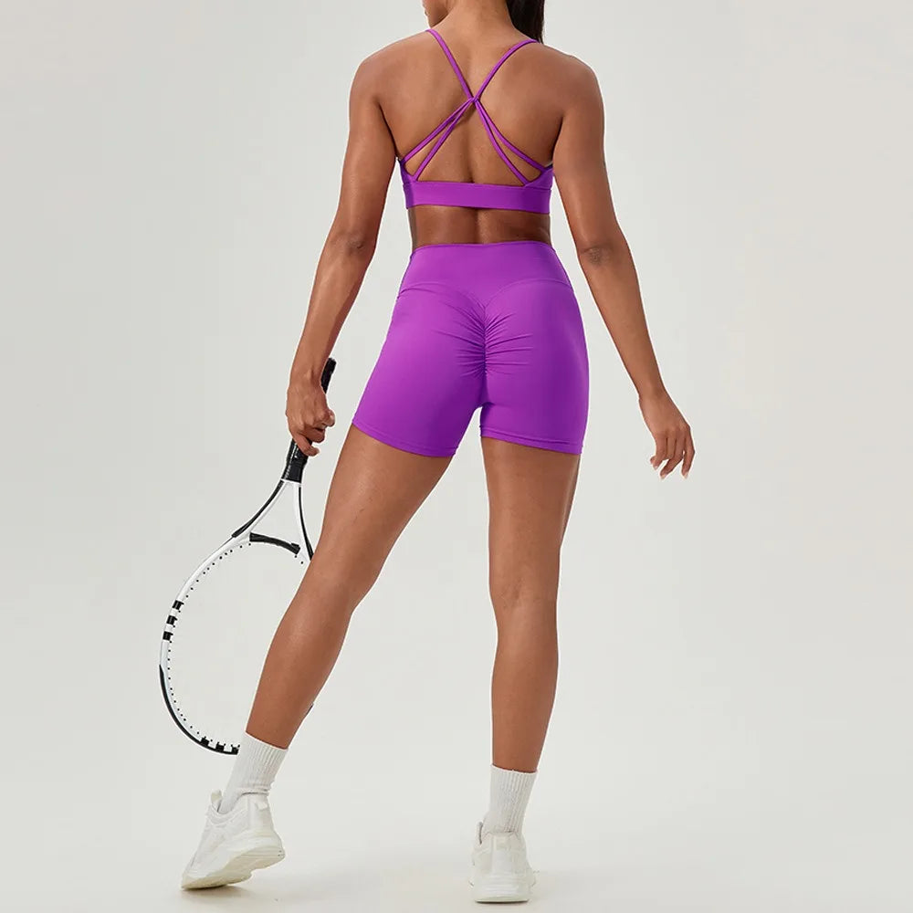 Women's Sexy Yoga Bra Cross Strap Breathable Fitness Sports Bra  Running Fitness Workout Sports bra Gym Workout Bra