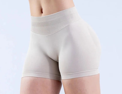 Workout Scrunch Butt Seamless Leggings Gym Shorts Women Fitness Sports Biker Shorts 4.5" Low Ribbed Band Yoga Shorts Impact