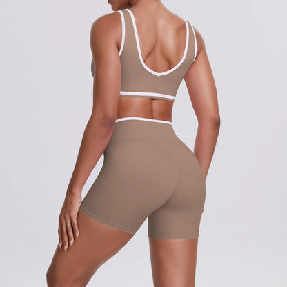 Soften Yoga Set 2PCS Sports Suit Women Gym Set Women Fitness Tracksuit Workout Suit Female Sportswear Quick-Drying Yoga Clothing