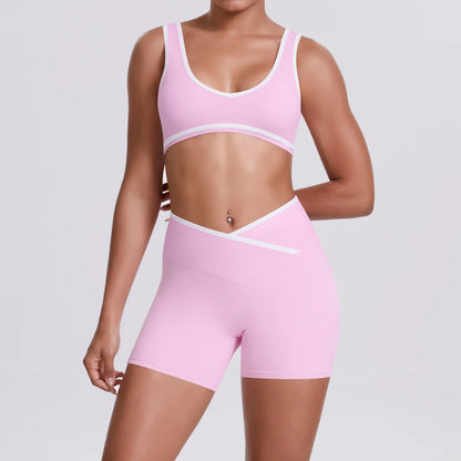 Soften Yoga Set 2PCS Sports Suit Women Gym Set Women Fitness Tracksuit Workout Suit Female Sportswear Quick-Drying Yoga Clothing