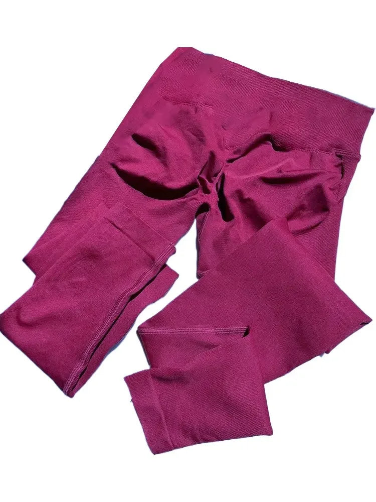 Impact Leggings High Stretch Seamless Low Rib Waist Scrunch Bum & Glute Contour Gym Running Leggings Women Tight Yoga Pants
