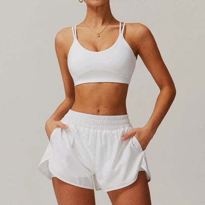 Yoga Set Gym Set Workout Clothes Matching Sets for Women Active Wear Fitness Jackets Outfits Tracksuit Seamless Leggings Shorts