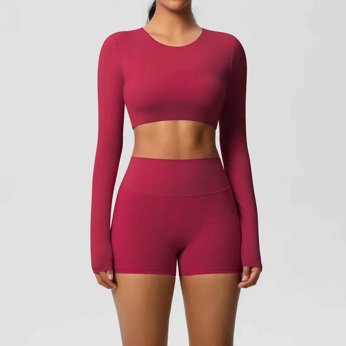 Yoga Suit Women Leggings with Pocketed Quick-Drying Gym Set Women Tracksuit Running Workout Short Sleeves Sports Yoga Clothing