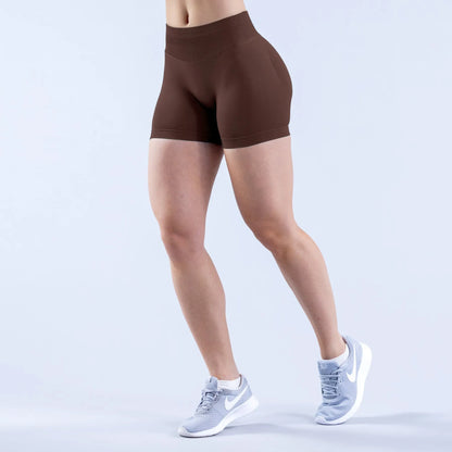 ENYFD yoga sports shorts women's impact seamless low waist tight shorts sports leggings motorcycle pants sports fitness clothing