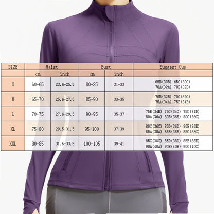 Aiithuug Women Full Zip Up Running Jackets Sports Jackets Quick Dry Zipper Pocket Workout Jacket Yoga Jackets Gym Jacket Traning