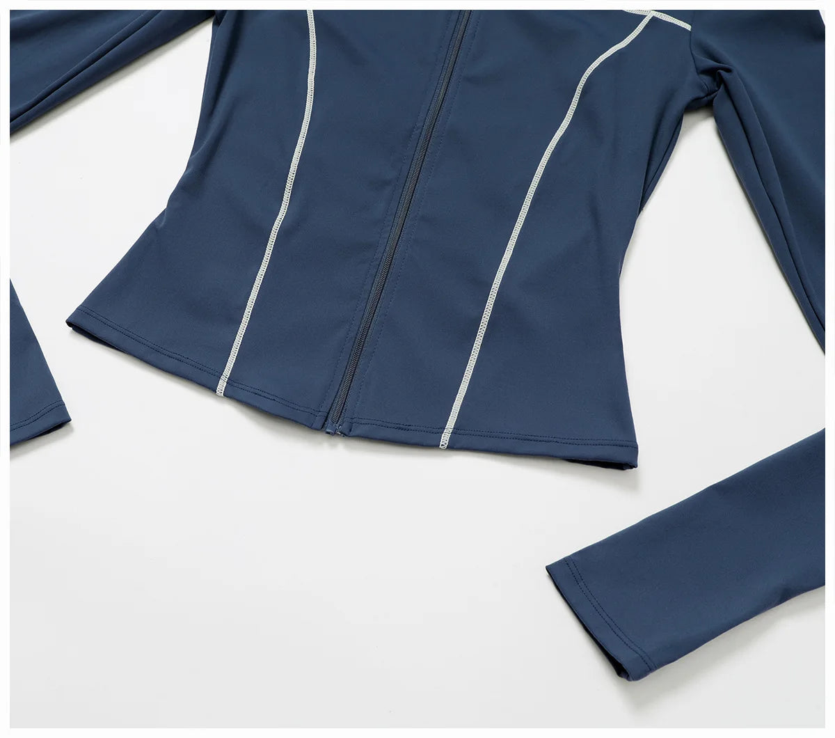 Women Sport Jacket Zipper Yoga Coat Clothes Quick Dry Fitness Jacket Running Long Sleeves Thumb Hole Sportwear Gym Workout Top