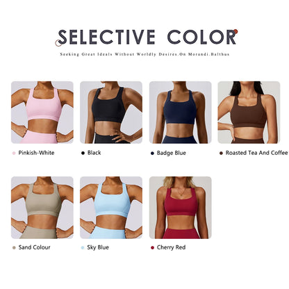 Ctenkevet Women's Shockproof Sport Bra Gym Yoga Tank Top Beautiful Back Crop Push up Vest Breathable for Runningthable Vest