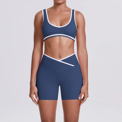 Soften Yoga Set 2PCS Sports Suit Women Gym Set Women Fitness Tracksuit Workout Suit Female Sportswear Quick-Drying Yoga Clothing