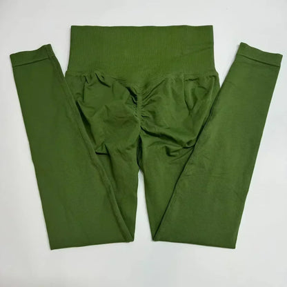 High Waist Yoga Leggings for Women Seamless Yoga Legging Workout Sports Tights Stretchy Pants Scrunch Bum Gym Leggings