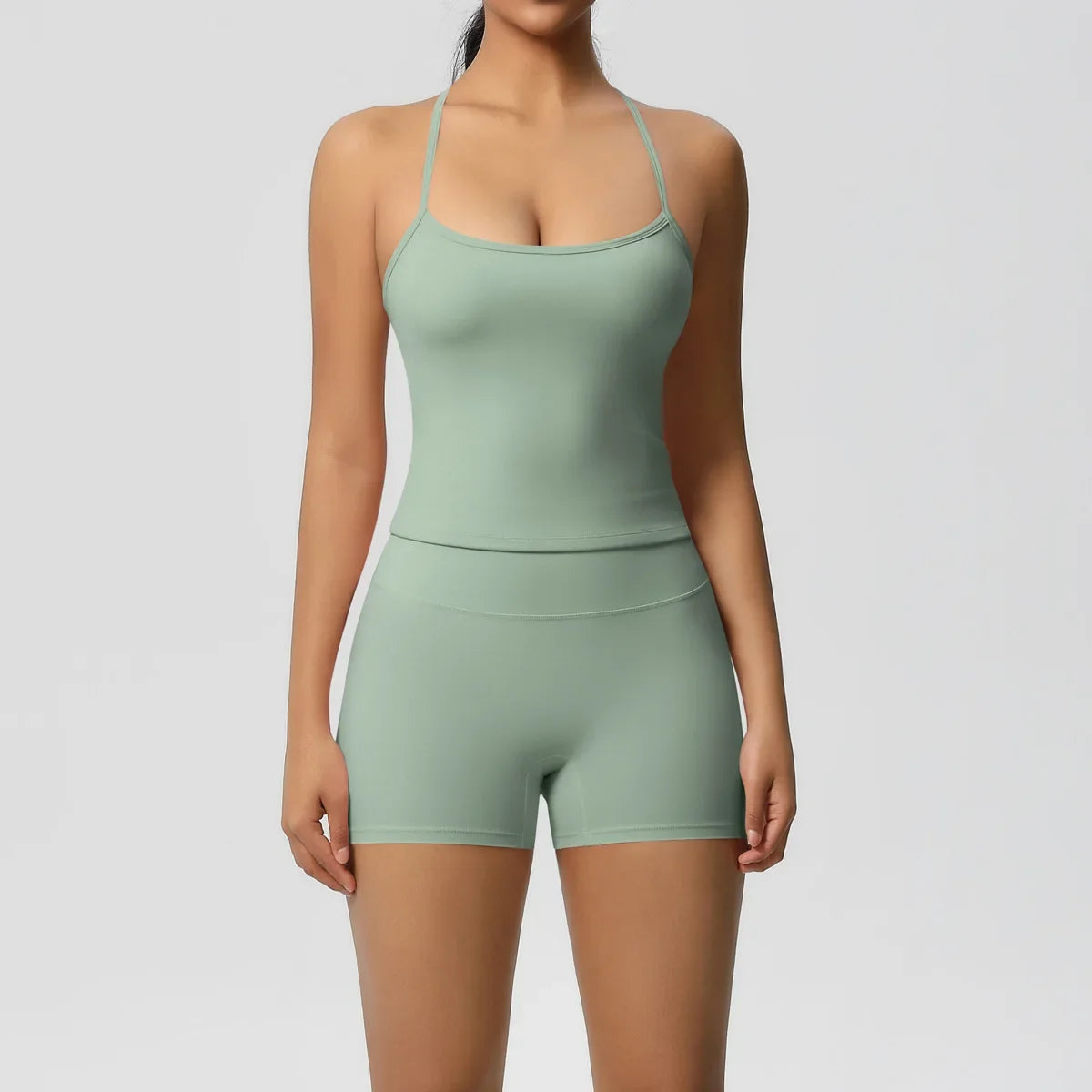 Yoga Suit Women Leggings with Pocketed Quick-Drying Gym Set Women Tracksuit Running Workout Short Sleeves Sports Yoga Clothing
