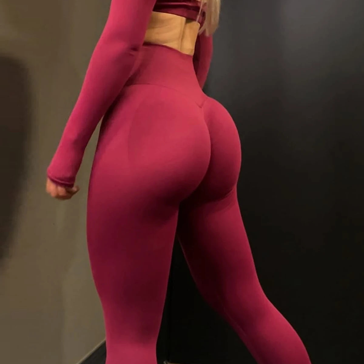 High Waist Yoga Leggings for Women Seamless Yoga Legging Workout Sports Tights Stretchy Pants Scrunch Bum Gym Leggings