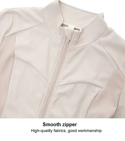 Women's Yoga Shirt Long sleeve close-fitting Sports running top Jacket with thumb hole Sports Workout Coat Sweatshirt