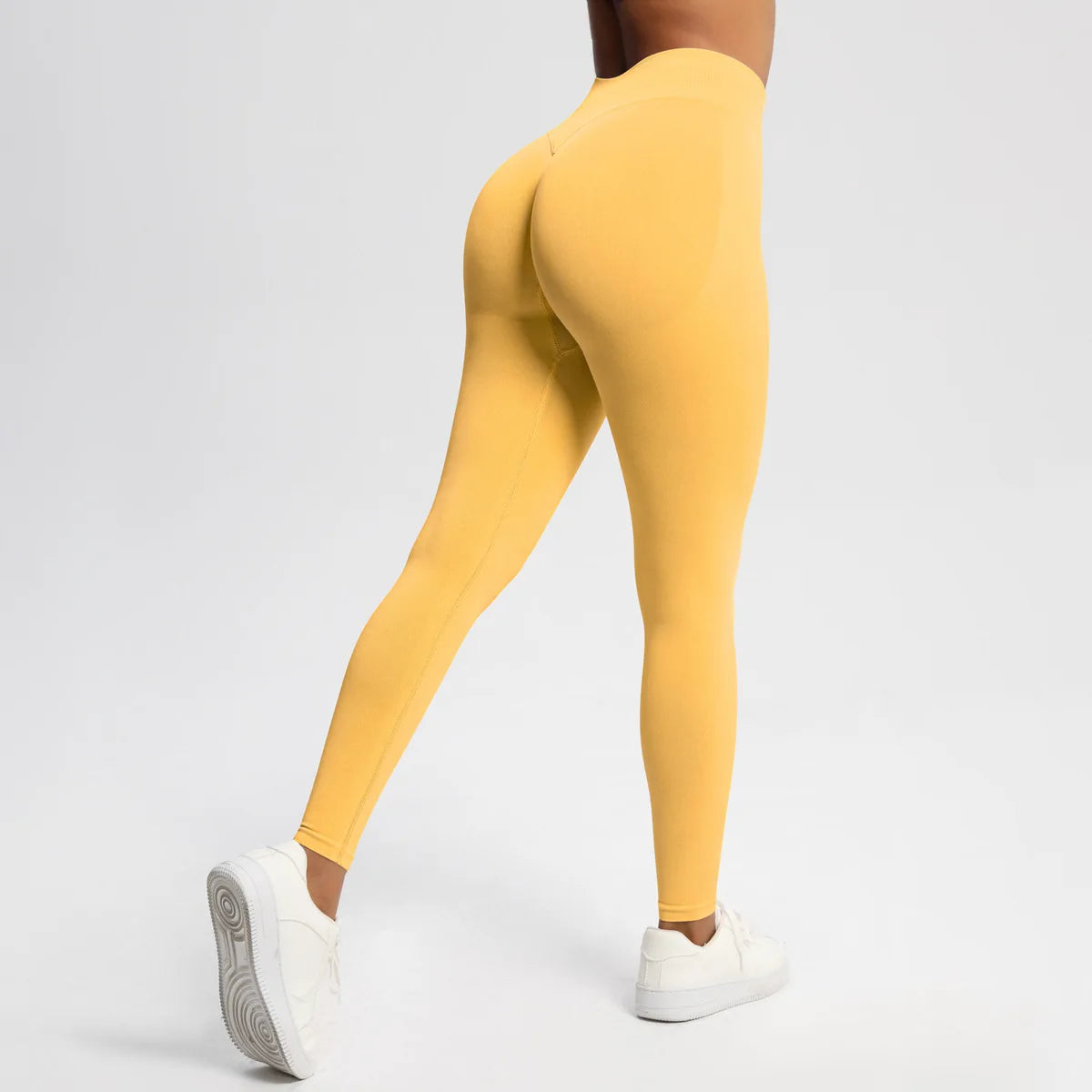 Seamless Yoga Pants Women Ribbed Low Waist Gym Leggings Hip Lifting Sports Tights Fitness Scrunch Bum Workout Yoga Leggings