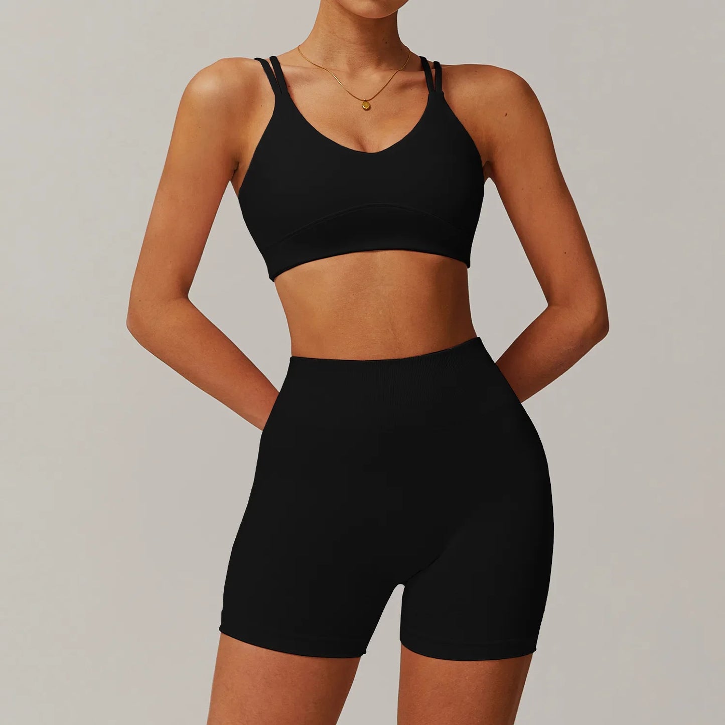 Yoga Set Gym Set Workout Clothes Matching Sets for Women Active Wear Fitness Jackets Outfits Tracksuit Seamless Leggings Shorts