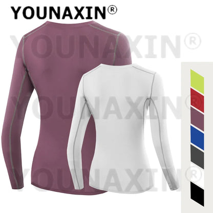 Women's Long Sleeves T-shirts Gym Yoga Training Tight Fitness Clothes Cycling Running Top S M L Sportswear XL 2XL 3XL 4XL