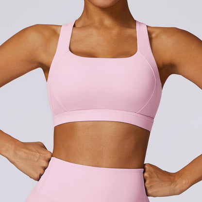 Ctenkevet Women's Shockproof Sport Bra Gym Yoga Tank Top Beautiful Back Crop Push up Vest Breathable for Runningthable Vest
