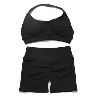 Dfyoga two pieces yoga outfits clothing pants set woman Halter Top sports leggings pant Gym workout sets pilates clothes