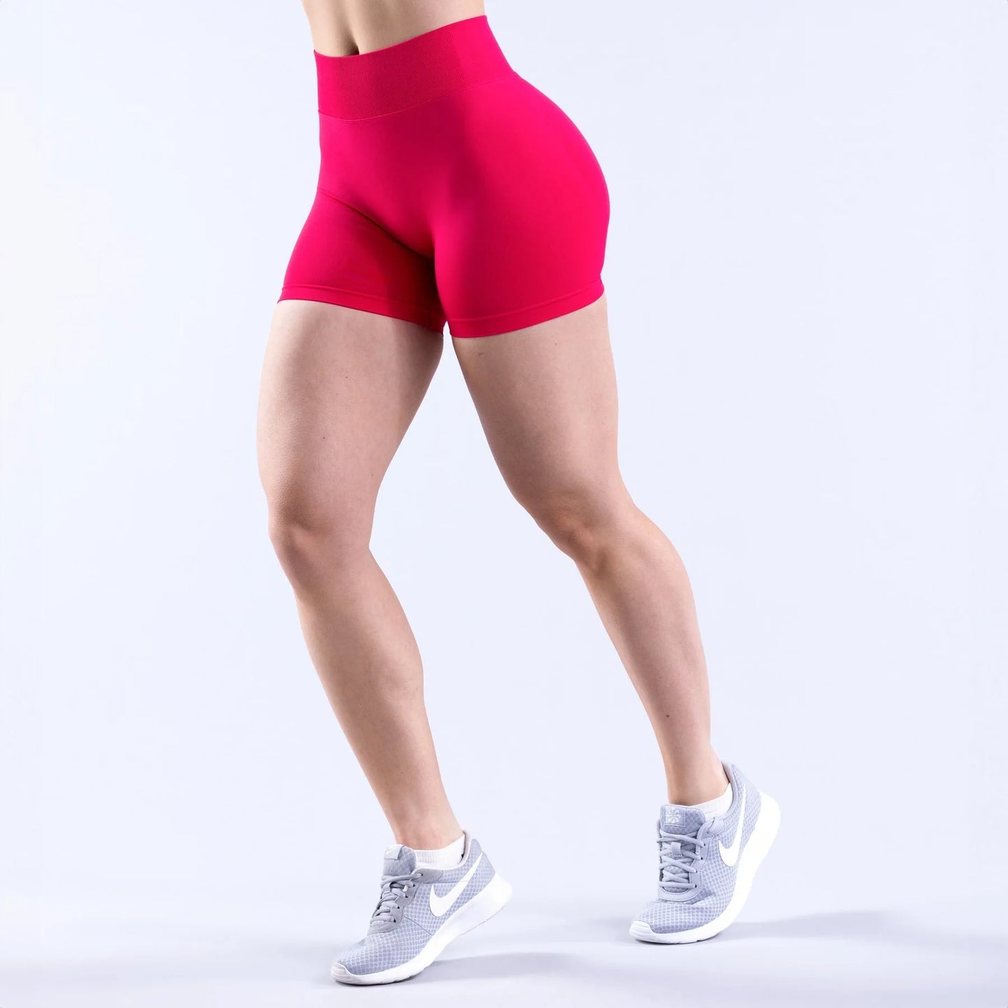 ENYFD yoga sports shorts women's impact seamless low waist tight shorts sports leggings motorcycle pants sports fitness clothing