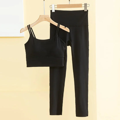 Women Yoga Suit Sports Bra Scrunch Butt Workout Leggings Yoga Pant Sets 2 Piece Sets Women Gym Outfit Sport Set Gym Sets