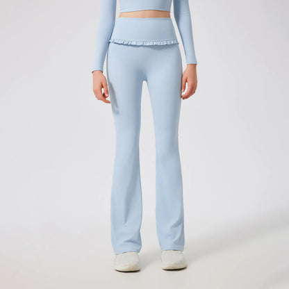 High Waist Gym Yoga Flare Wide Legging Woman Pant Running Girl Women Workout Tights Clothes Gym Fitness Active Bell Wear Bottom