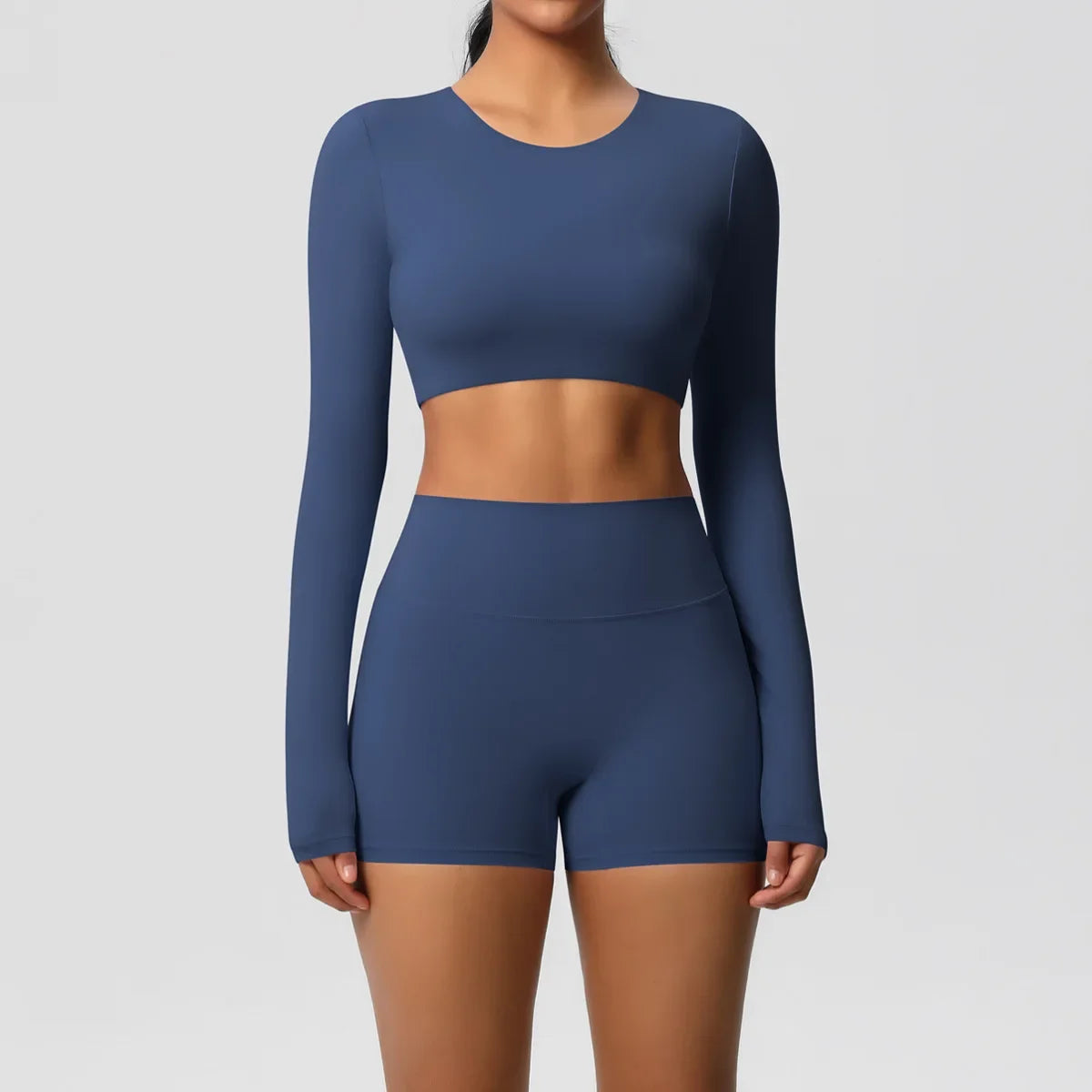 Yoga Suit Women Leggings with Pocketed Quick-Drying Gym Set Women Tracksuit Running Workout Short Sleeves Sports Yoga Clothing